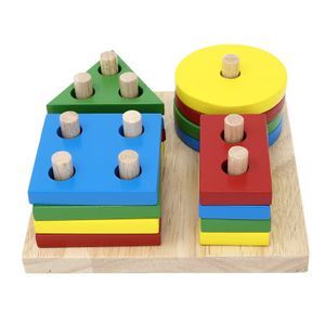 Montessori Geometric 4in1 Column Shapes Sorter