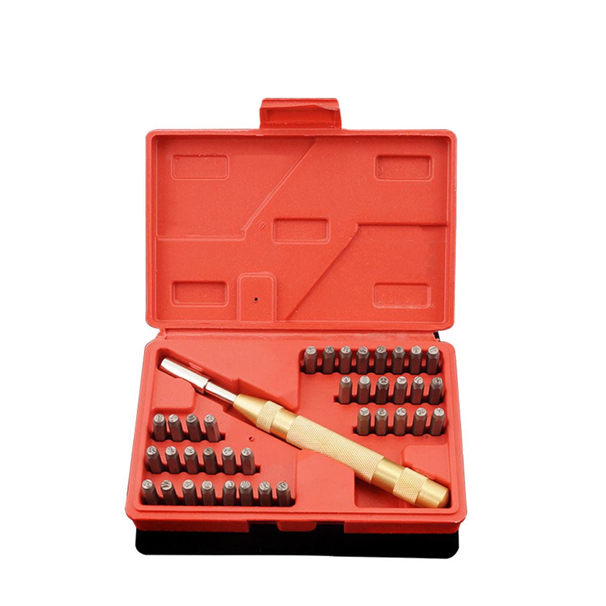 Leather Stamping Tools Set Metal Stamps Kit Includes 37pcs