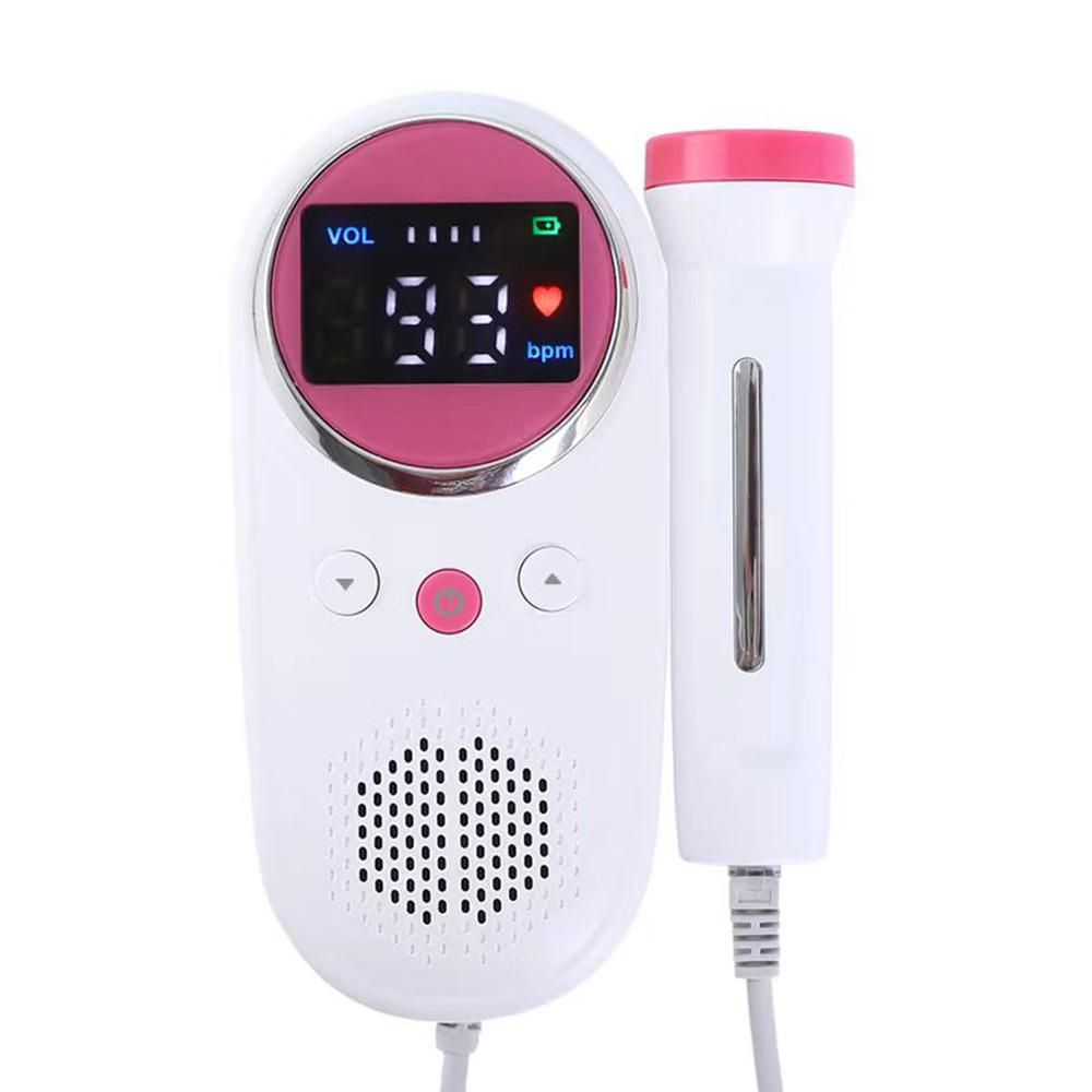 Household Fetal Doppler Baby Heart Detector Doppler Fetal Heartbeat Monitor No Radiation with LCD Screen for Pregnancy Care