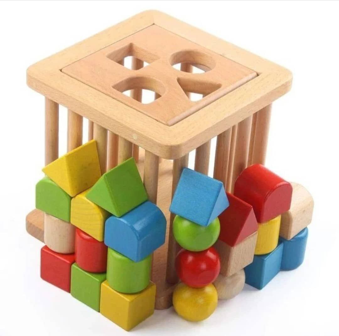 Shape Sorter Cube Early Development Toddler Toy