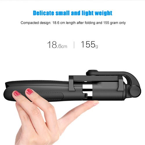 Wireless Bluetooth Selfie Stick Extendable Handheld Monopod Foldable Portable Multifunctional Tripod