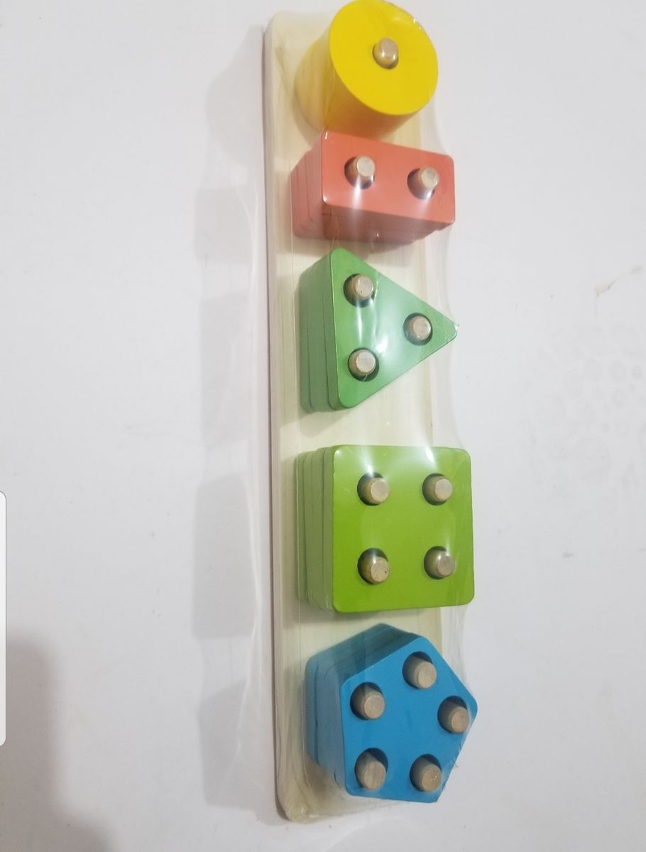 Montessori Geometric Shapes Sorter - 5 Shapes (Same Colour)