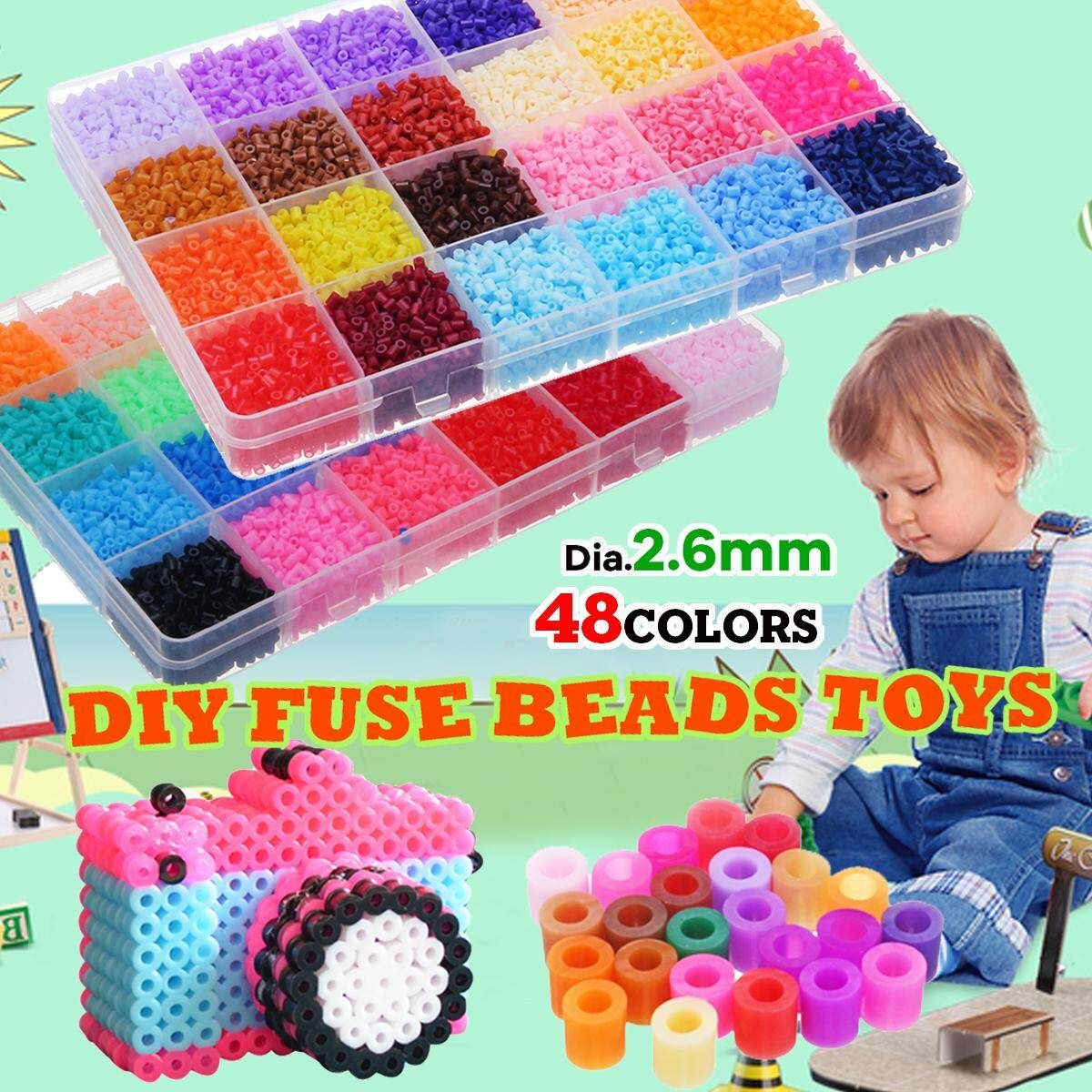 2.6mm 48 Colors DIY Fuse Beads Toys Kids Handmade DIY Toy