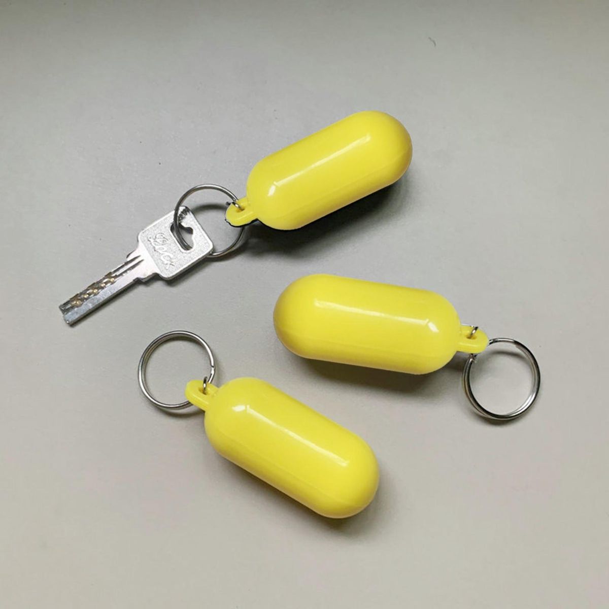 Floating Key Ring Waterproof Float Key Ring Yellow