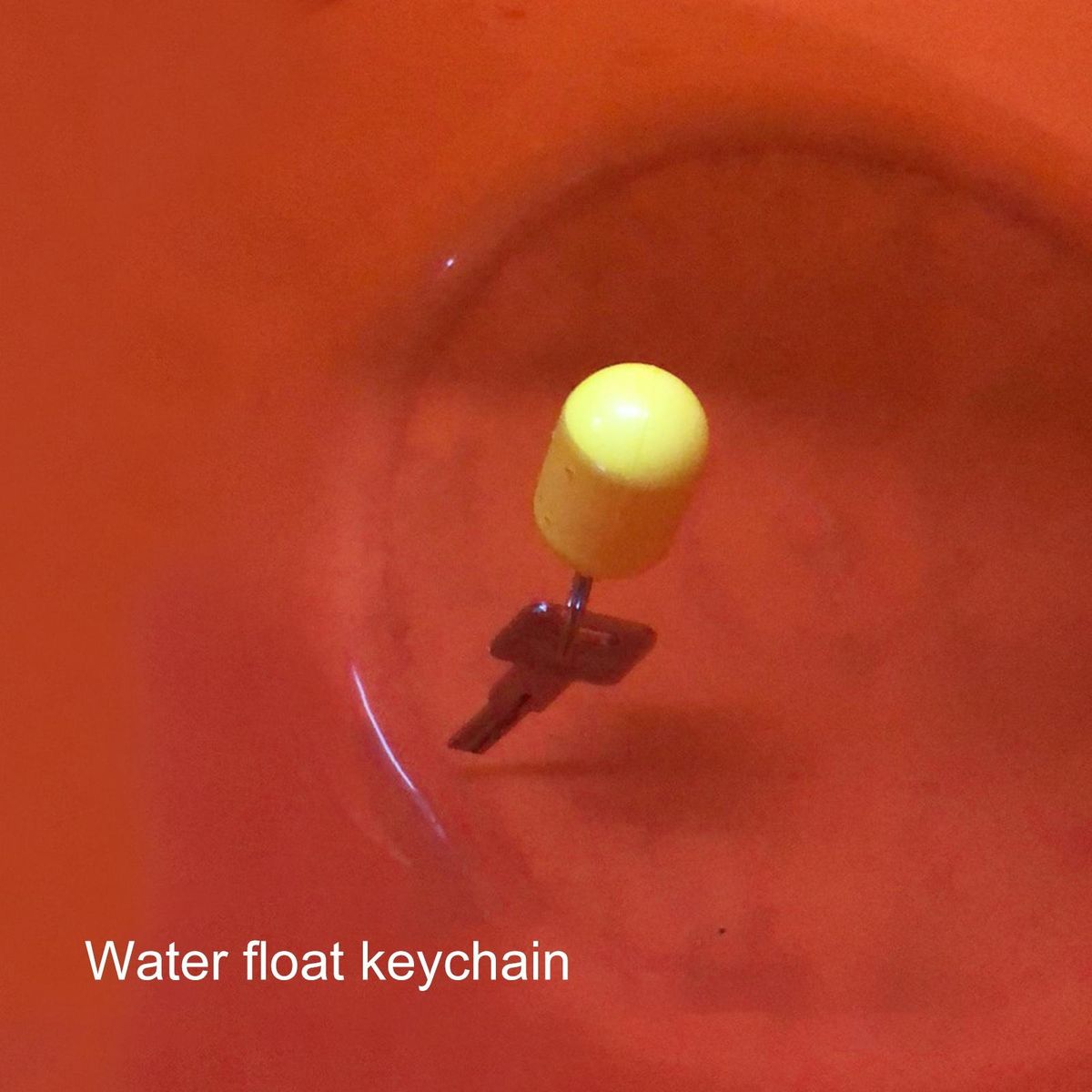 Floating Key Ring Waterproof Float Key Ring Yellow