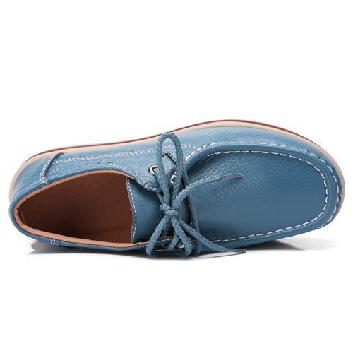 Women Platform Shoes Big Size Leather Shoes Casual