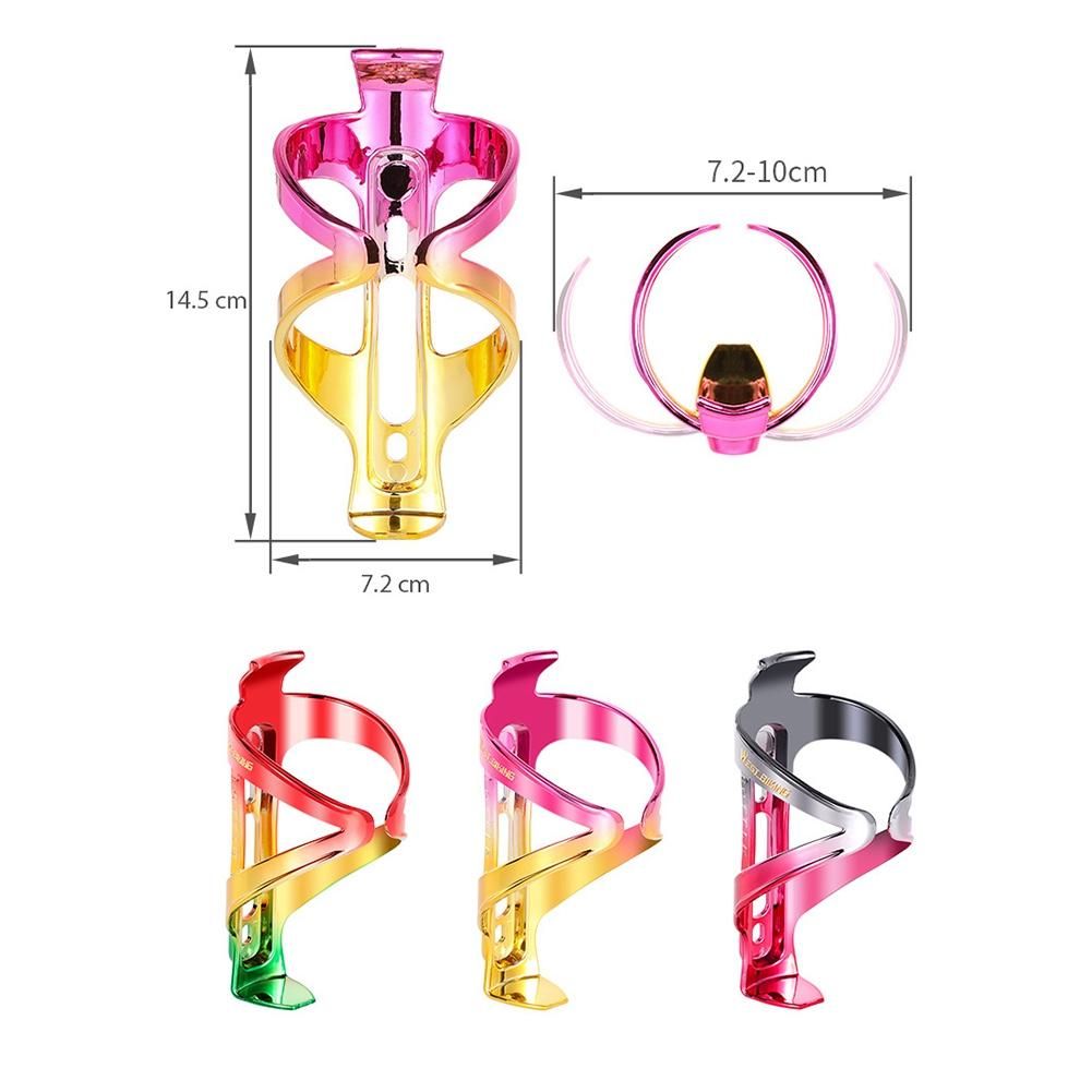 WEST BIKING Bicycle Bottle Cage Electroplating Rainbow MTB Bike Water Cup Holder Water Bottle Bracket Riding Equipment,Red