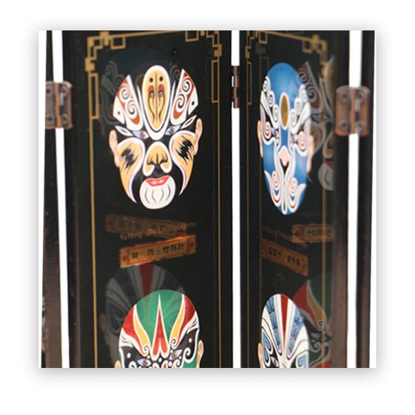 Chinese Classical Screen Decoration, Chinese Peking Opera Mask Pattern, Chinese Folk Crafts
