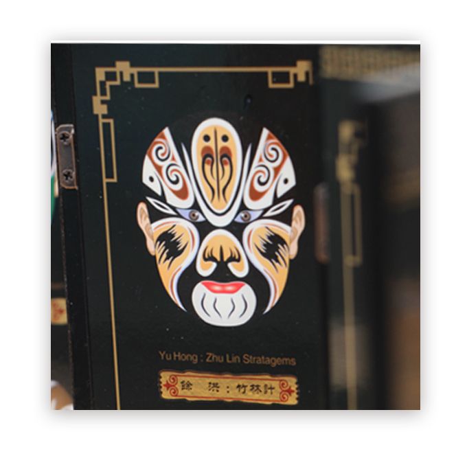 Chinese Classical Screen Decoration, Chinese Peking Opera Mask Pattern, Chinese Folk Crafts