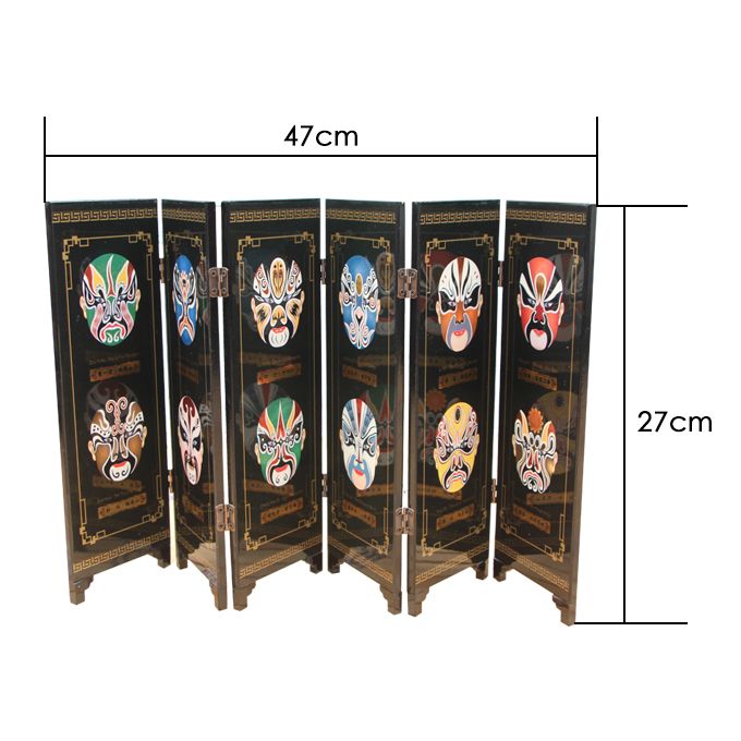 Chinese Classical Screen Decoration, Chinese Peking Opera Mask Pattern, Chinese Folk Crafts