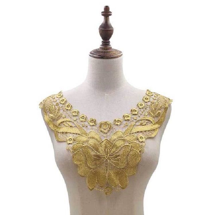 36 X 30cm Lace Butterfly Flower Embroidery DIY Fake Collar
