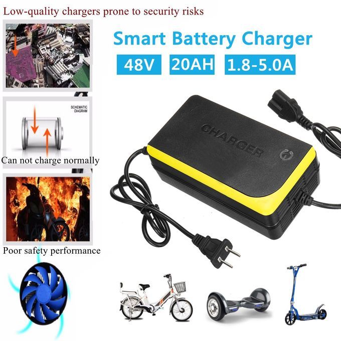 48V 20AH Lead Acid Battery Charger For Electric Bicycle Bike Motorcycle
