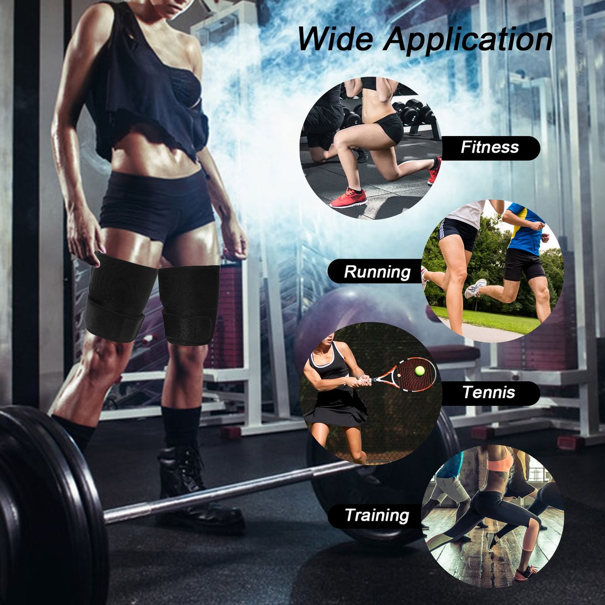 Thigh Trimmers Men Women Thigh Sleeves Adjustable Thigh