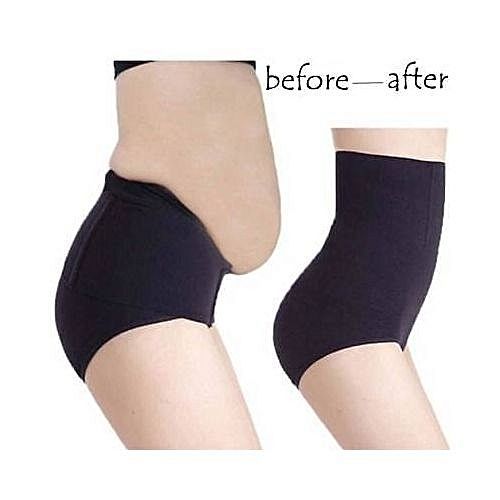 Black Girdle Pant For Flat Tummy