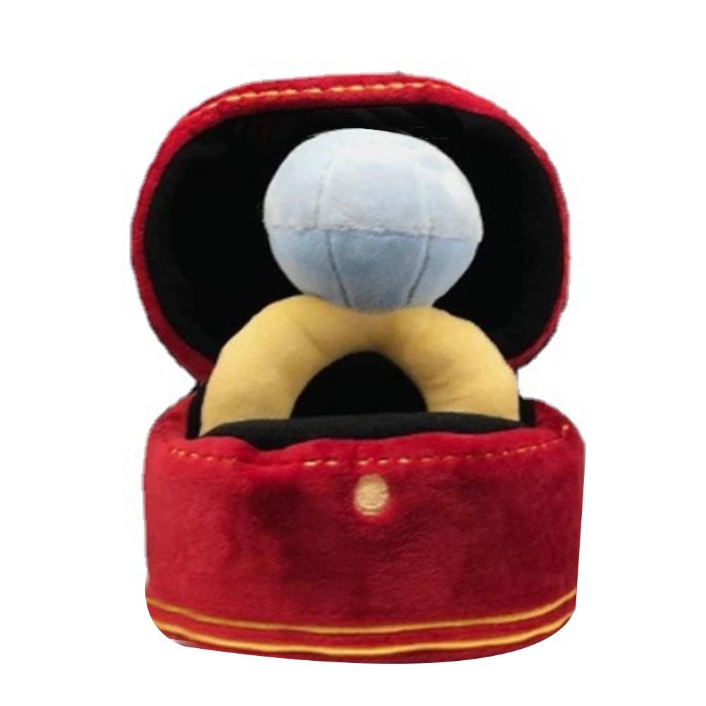 Creative Ring Box Plush Toy Love Diamond Ring Case Stuffed