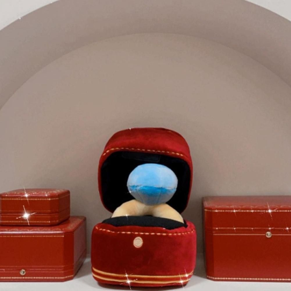 Creative Ring Box Plush Toy Love Diamond Ring Case Stuffed