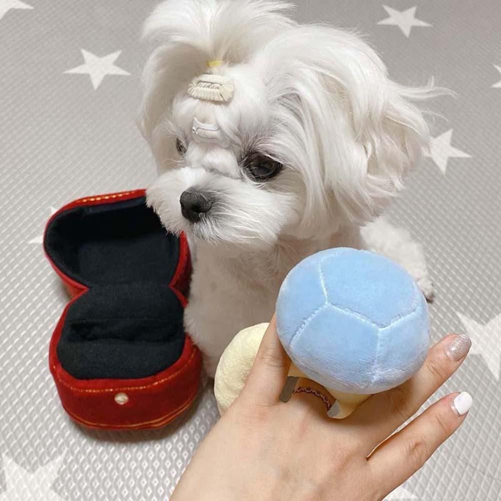 Creative Ring Box Plush Toy Love Diamond Ring Case Stuffed
