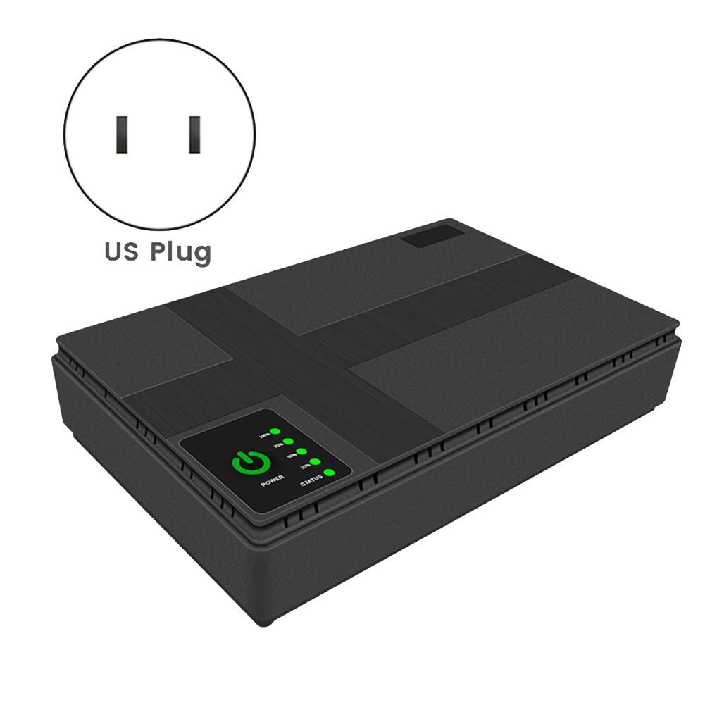 5V 9V 12V Uninterruptible Power Supply Mini UPS POE 10400MAh Battery for CCTV WiFi RouterUS Plug