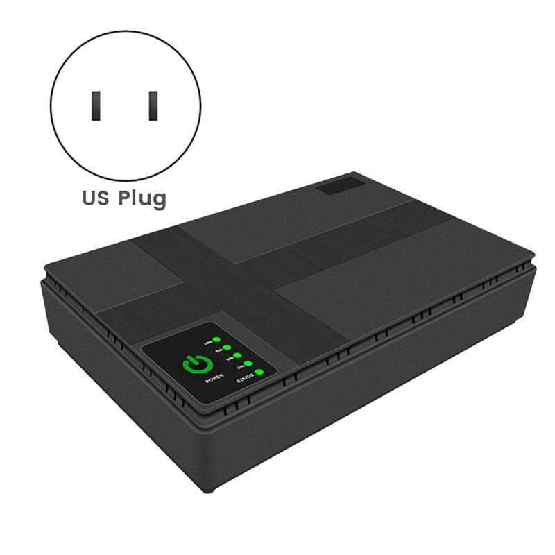 5V 9V 12V Uninterruptible Power Supply Mini UPS POE 10400MAh Battery for CCTV WiFi RouterUS Plug