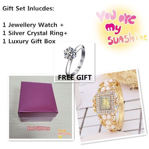 Wholesale Luxury Pearl Diamonds Women Bracelet Watches