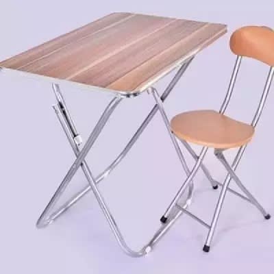 Foldable Table And Chair - 1 Table And 1 Chair