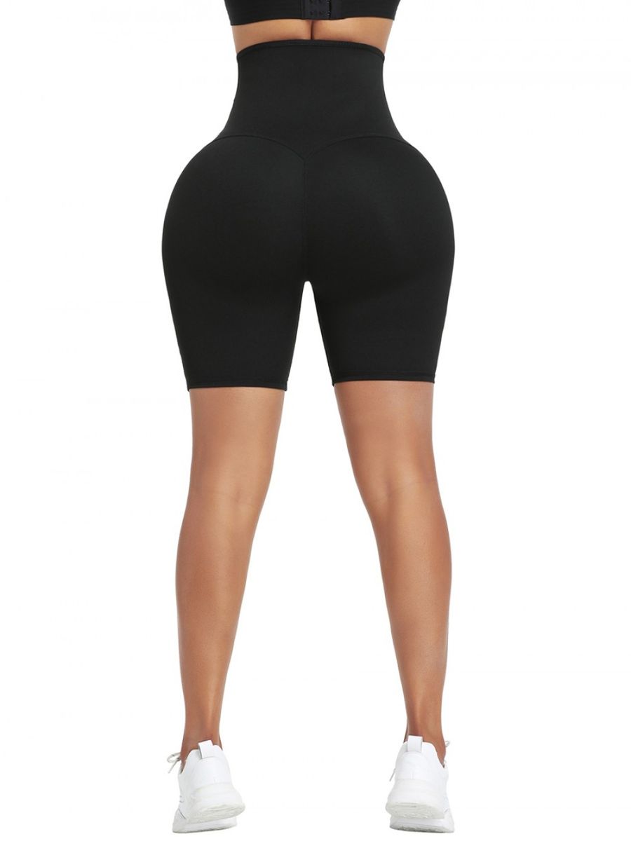 3 ADJUSTABLE HOOKS WAISTRAINER SHORTS WITH NEOPRENE