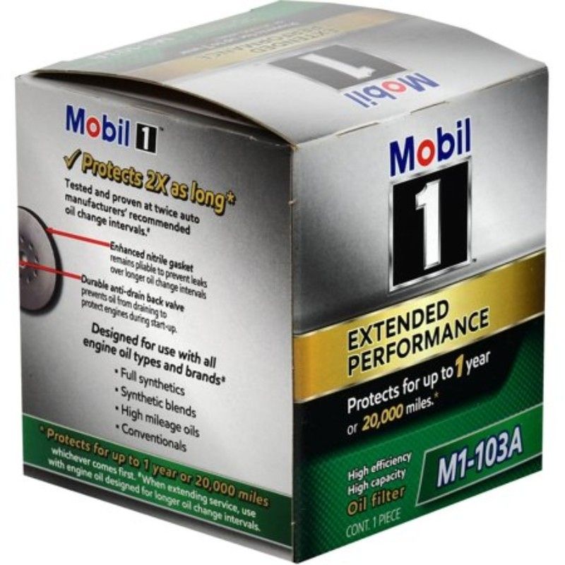 Genuine Mobil 1 Extended Performance Oil Filter For Toyota Camry 1983-2011 ( 4 Cylinder Engine )