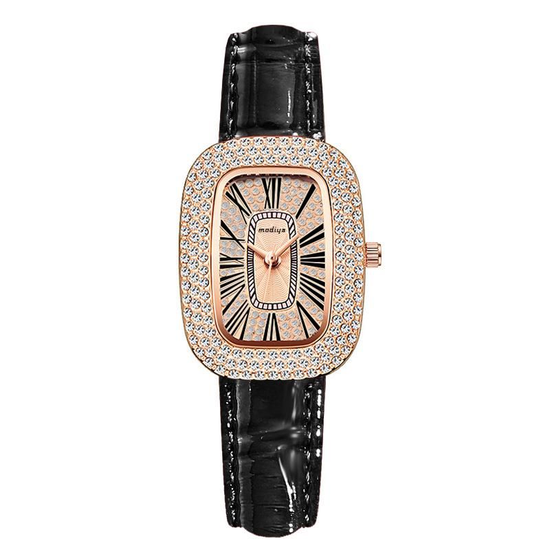 Small Green Watch Big Diamond Belt Watch Women's Quartz Women's Watch Starry Women's Watch