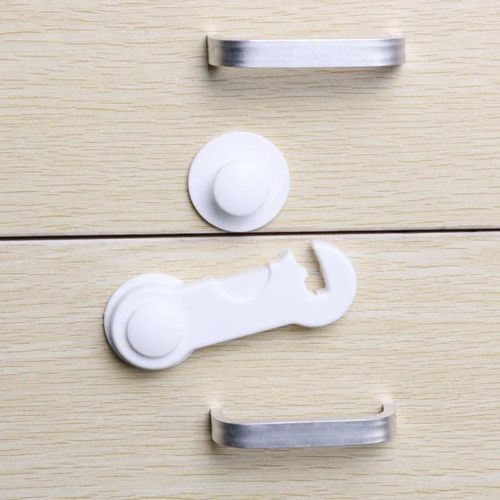 Child Safety REGRIGERATOR & Cabinet Lock BABY SECURITY WHITE