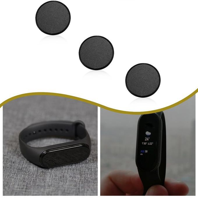 3P S Repla Ement A  Essories Band Bu Kle Sport Bra Elet Repla Ement Wat H Band Strap Bu Kle For XiaoMi Band 5-black