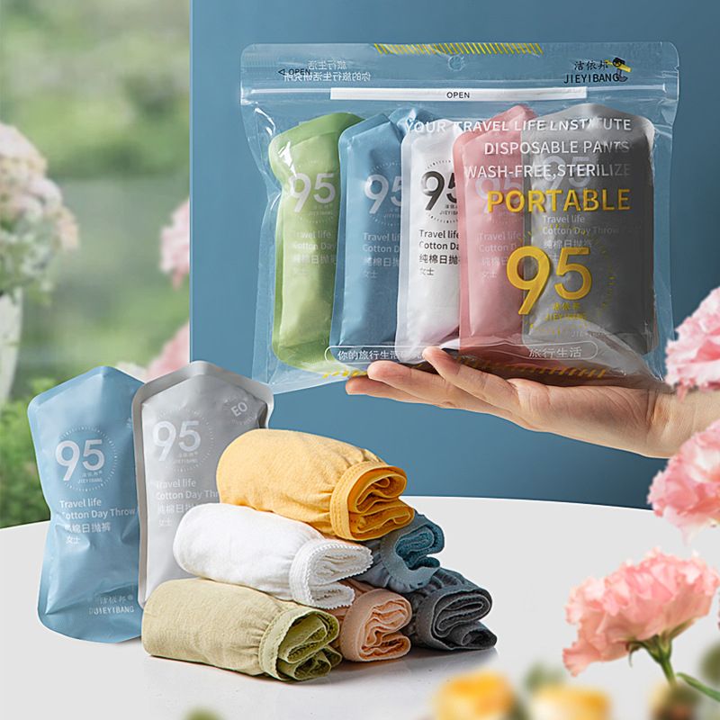 Ladies Panties Cotton Underwear 7 Pcs Disposable Panties