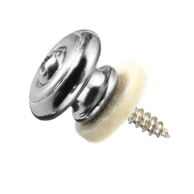 Durable Guitar Strap  Ons With Mushroom Head Guitar Parts A  Essories-golden+silver