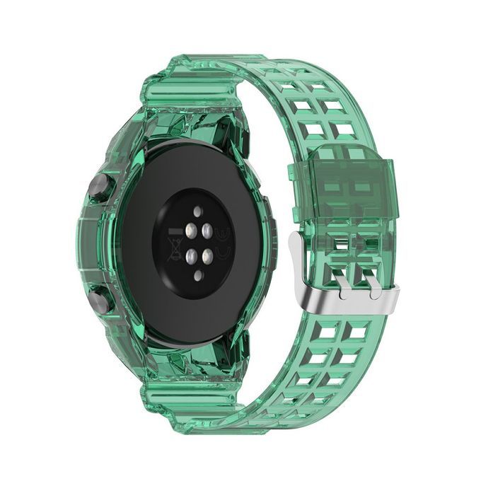 Unique Strap Dazzling And Elegant Transparent Sili One Strap For Wat H GT2-Transparent Green-46mm