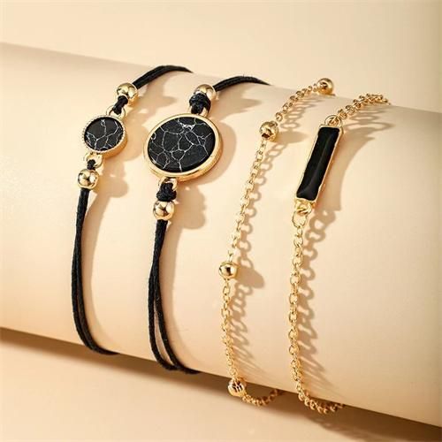 Simple atmosphere leisure watch + bracelet 4 pieces