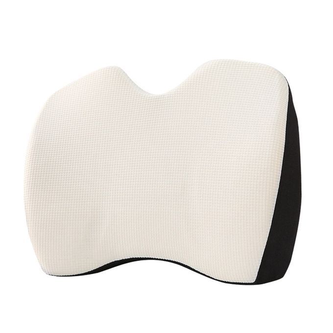 Lumbar Support Pillow Car Cushion For Leaning On Multi-Use Fit Grey