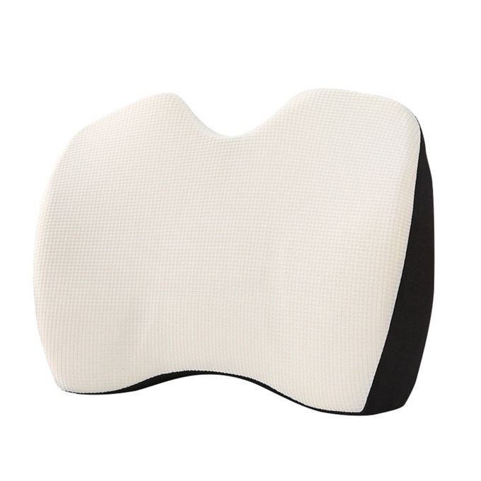 Lumbar Support Pillow Car Cushion For Leaning On Multi-Use Fit Grey
