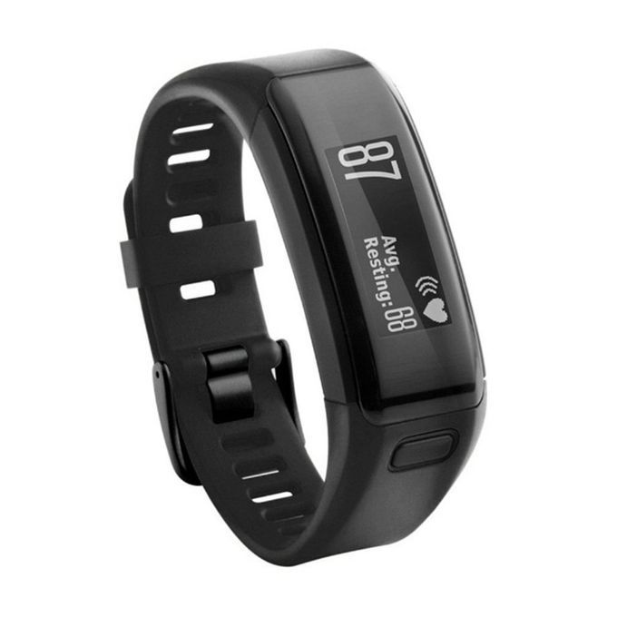 Sili One Smart Bra Elet Repla Ement Strap Wat Hband For GARMIN VIVOSMART HR-black