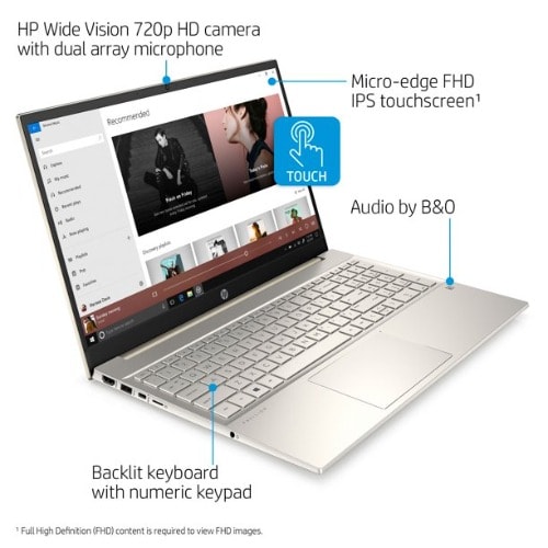 Pavilion 15 -11th Gen - Intel Core i7 -8GB - 512 SSD - Wins 11  -Backlit Keyboard + Mouse