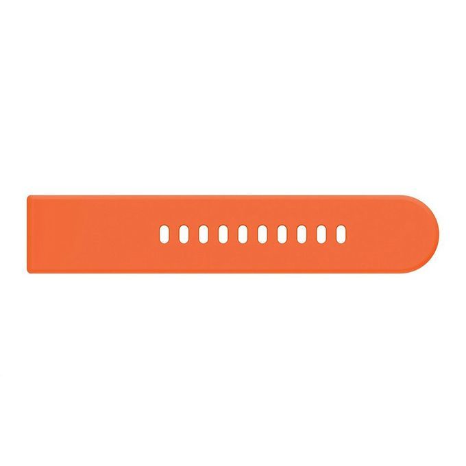 Wat H 20mm Mono Hrome Vibrant Sili One Repla Ement Strap Easy To Lo K-orange