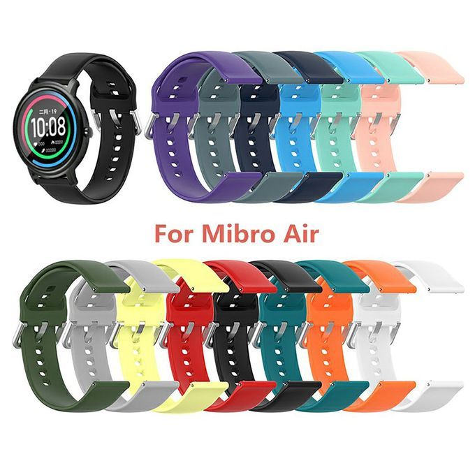 Wat H 20mm Mono Hrome Vibrant Sili One Repla Ement Strap Easy To Lo K-orange