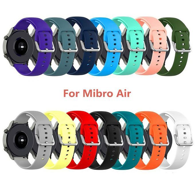 Wat H 20mm Mono Hrome Vibrant Sili One Repla Ement Strap Easy To Lo K-orange