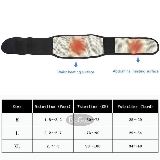 EsoGoal Self-Heating Adjustable Support Belt Protect Waist