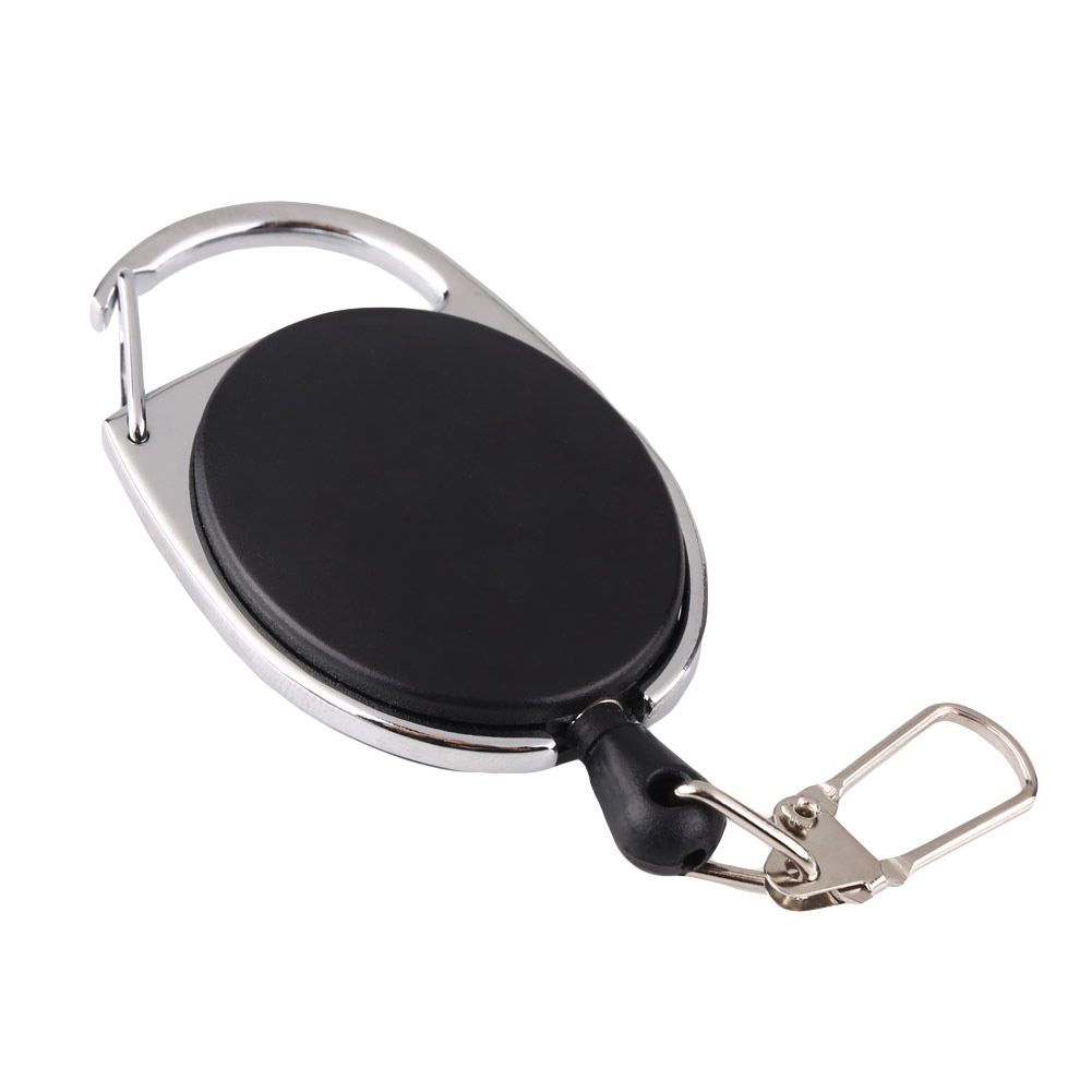 Retractable Anti-Lost Keychain Keyring Key Holder-Black