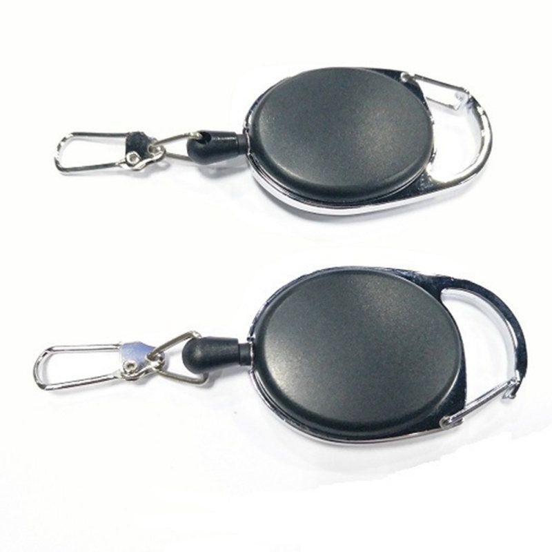 Retractable Anti-Lost Keychain Keyring Key Holder-Black