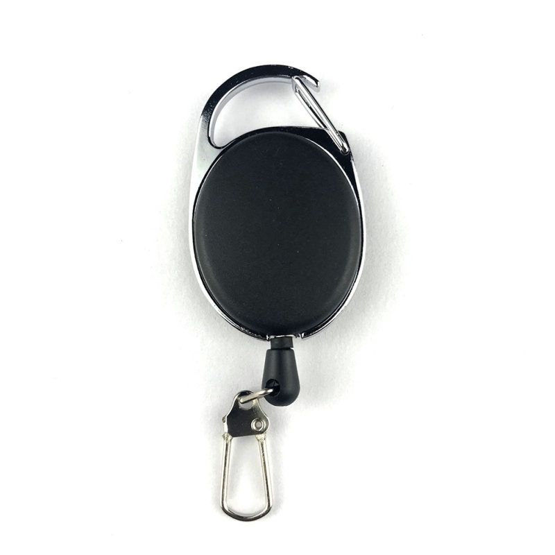 Retractable Anti-Lost Keychain Keyring Key Holder-Black