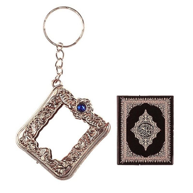 Vintage Mini Ark Quran Book Koran Pendant Muslim-Silver