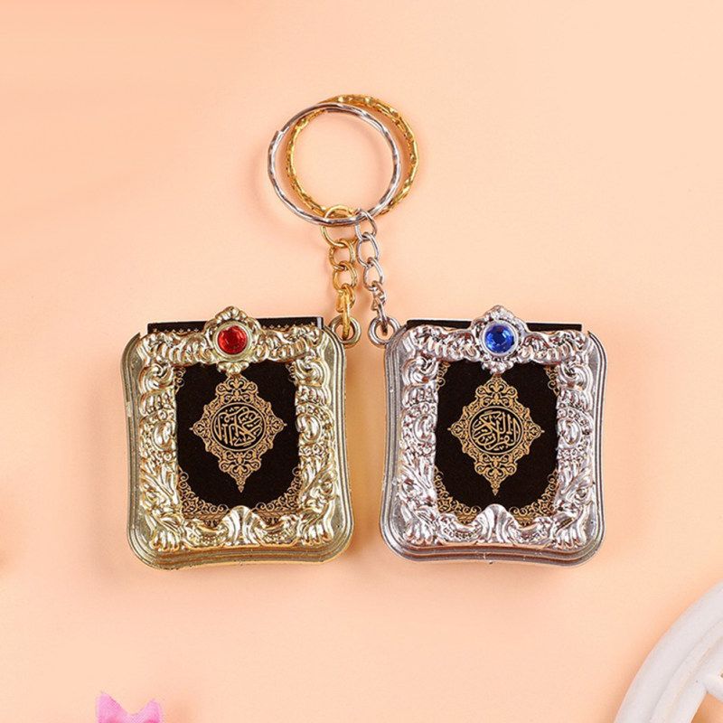 Vintage Mini Ark Quran Book Koran Pendant Muslim-Silver