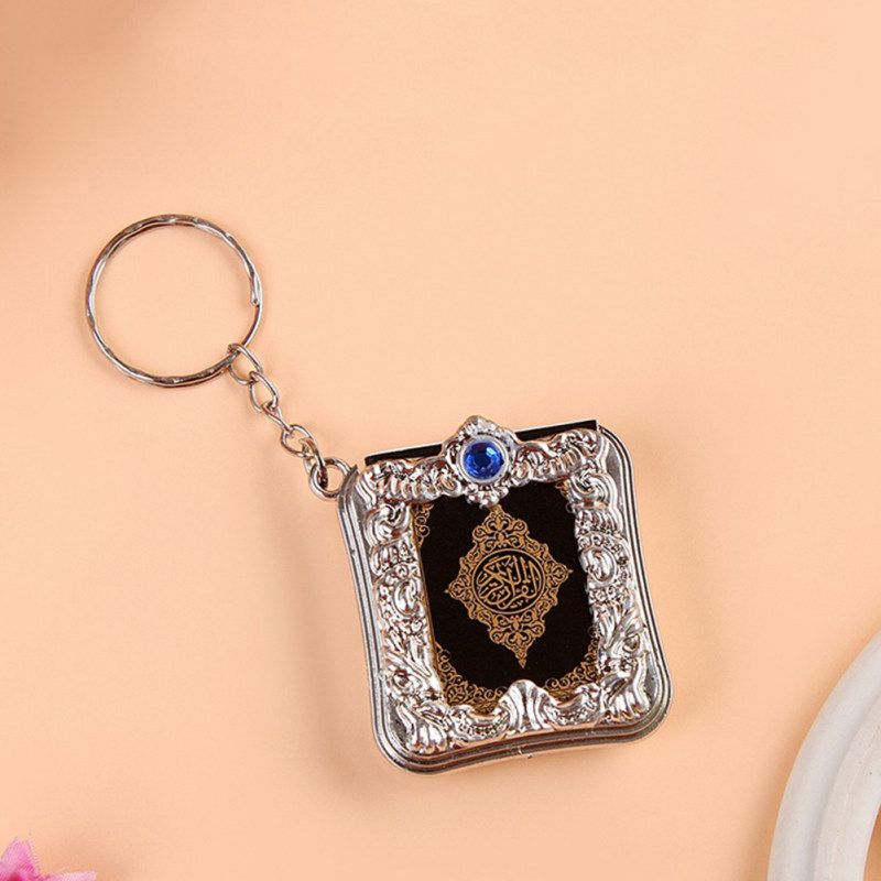 Vintage Mini Ark Quran Book Koran Pendant Muslim-Silver
