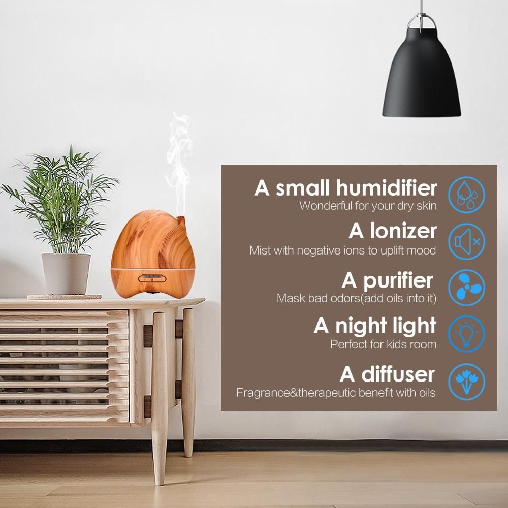 300Ml Remote Control Ultrasonic Color Led Humidifier With Us