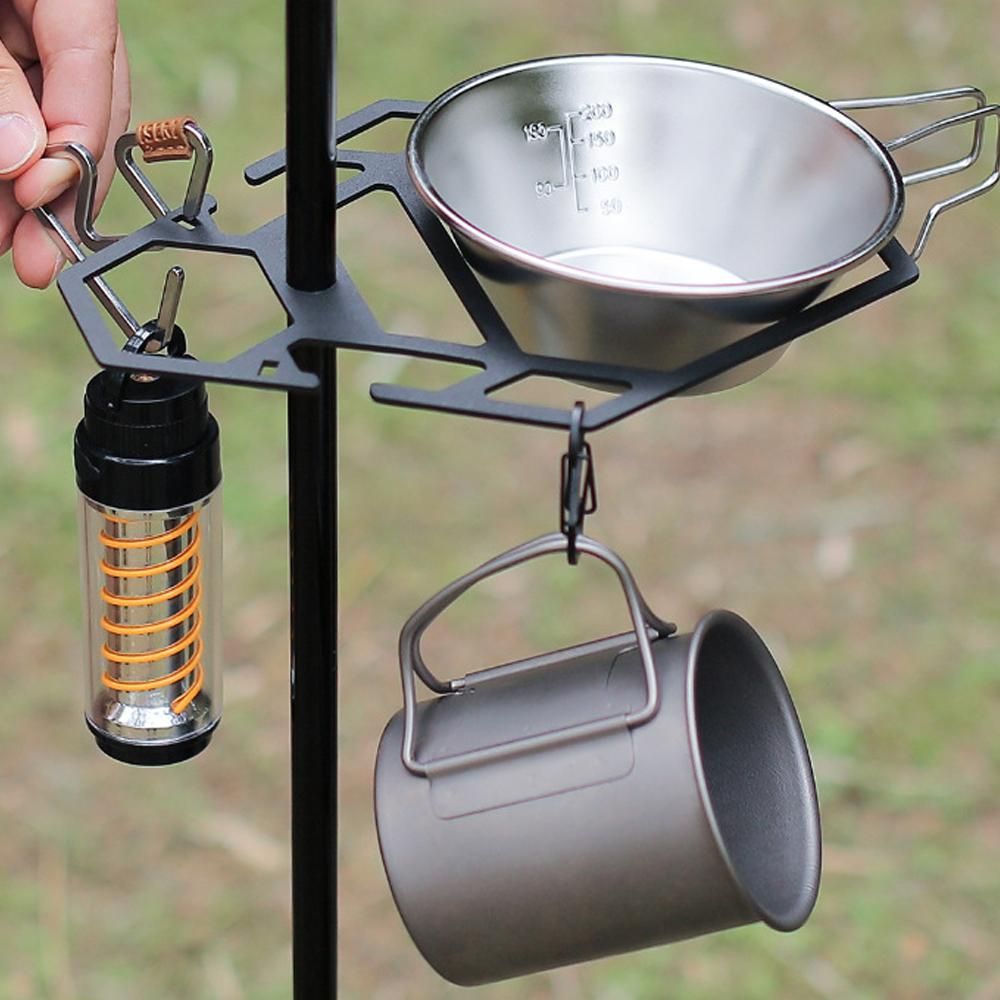 Outdoor Tableware Storage Rack Sierra Bowl Support Plate Multifunctional Tabletop Light Bracket Portable Camping Picnic Sierra Cups Storage Tray